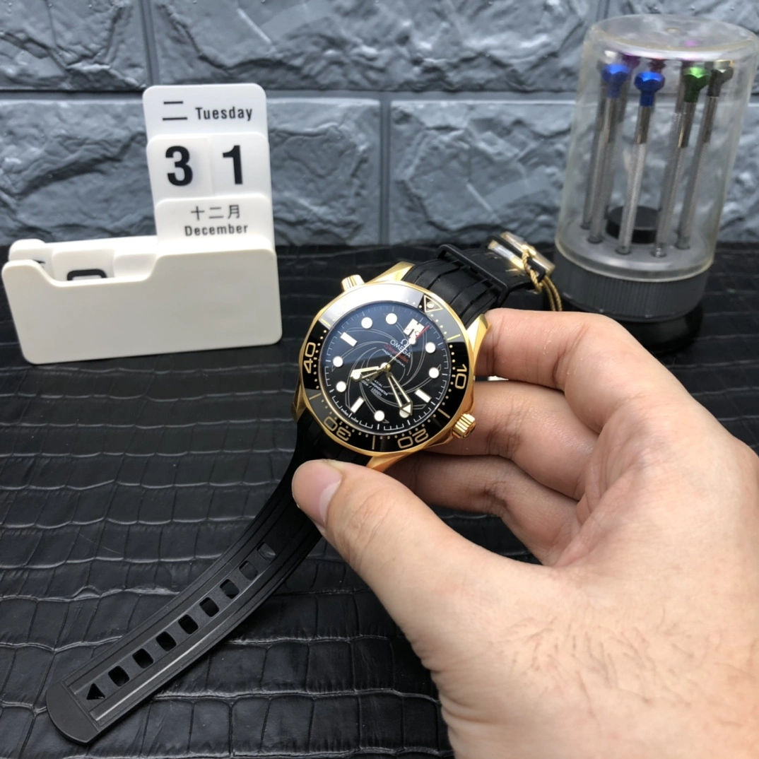 CBD Factory Omega Seamaster Diver 300M 42mm James Bond 50th Anniversary 18K Yellow Gold (210.62.42.20.01.001) 1:1 Super Clone – Dandong DD8807 Movement TechFriendly 291
